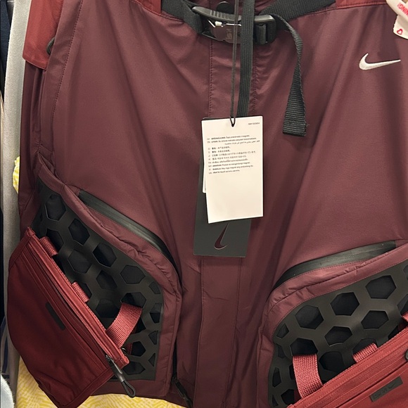 Nike Dresses & Skirts - Nike Burgundy Sports Vest with Black Details
